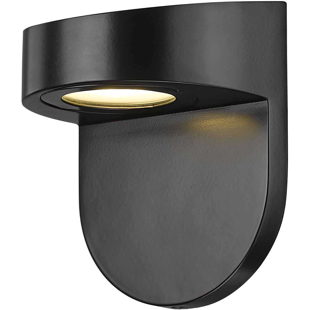 None LED 6.12 inch Powder Coated Black Outdoor Wall Sconce